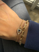 Load image into Gallery viewer, LARGE TALISMAN EVIL EYE LINK BRACELET