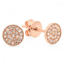 Load image into Gallery viewer, DULCIE SMALL DIAMOND DISC EARRINGS
