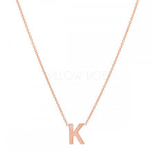 Load image into Gallery viewer, TRIXIE DIAMOND DOT INITIAL NECKLACE