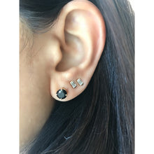 Load image into Gallery viewer, OOAK- BLACK DIAMOND STUD EARRINGS