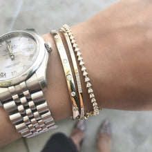 Load image into Gallery viewer, VALENTINA DIAMOND THREE PRONG TENNIS BRACELET