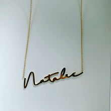 Load image into Gallery viewer, THINNY CUSTOM CURSIVE NAME NECKLACE