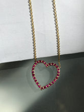 Load image into Gallery viewer, CARYS RUBY HEART NECKLACE