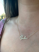 Load image into Gallery viewer, THINNY CUSTOM CURSIVE NAME NECKLACE