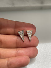 Load image into Gallery viewer, LUNA DIAMOND TRIANGLE STUDS