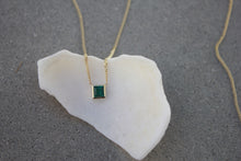 Load image into Gallery viewer, OOAK- DEEP GREEN EMERALD PRINCESS NECKLACE