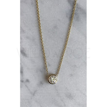 Load image into Gallery viewer, SIOLA DIAMOND BEZEL NECKLACE