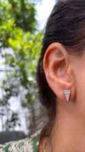 Load image into Gallery viewer, LUNA DIAMOND TRIANGLE STUDS