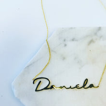 Load image into Gallery viewer, THINNY CUSTOM CURSIVE NAME NECKLACE