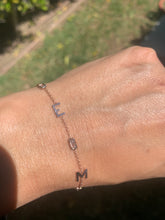 Load image into Gallery viewer, ASTRA BAGUETTE LETTER BRACELET