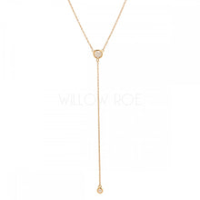 Load image into Gallery viewer, QUINN DIAMOND LARIAT NECKLACE
