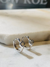 Load image into Gallery viewer, ARLOW DIAMOND HOOP EARRINGS