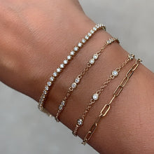 Load image into Gallery viewer, ELORA DOUBLE DIAMOND BRACELET