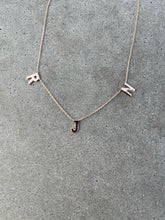 Load image into Gallery viewer, JOELLE HORIZONTAL INITIAL NECKLACE