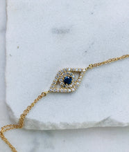 Load image into Gallery viewer, LARGE TALISMAN EVIL EYE LINK BRACELET
