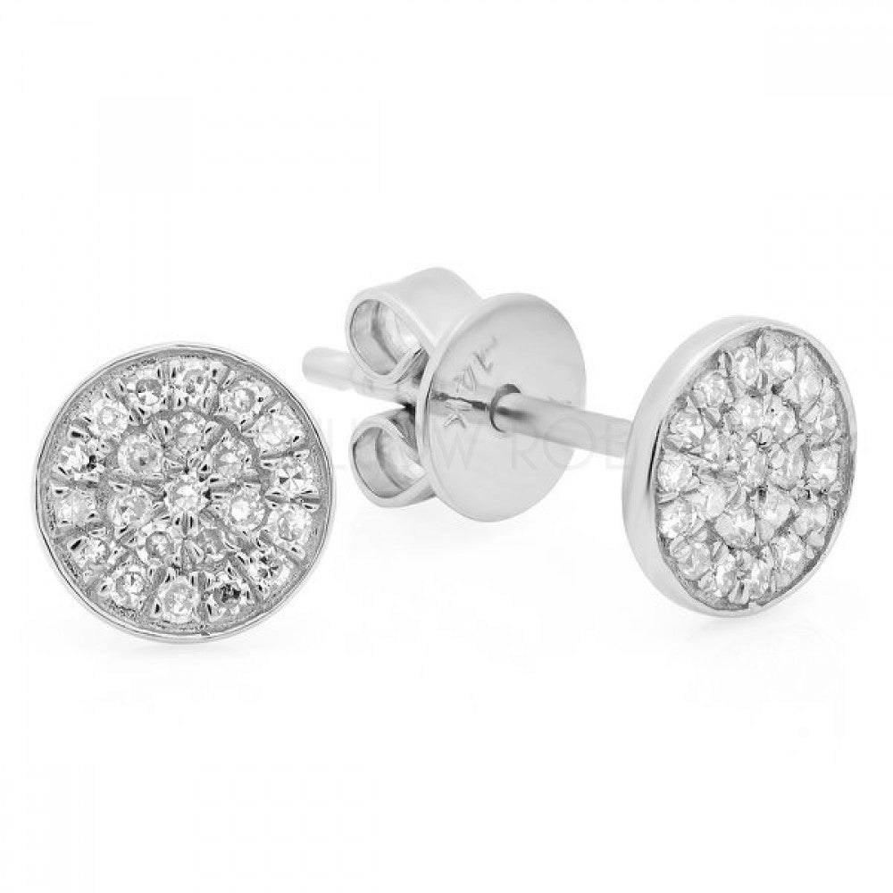 DULCIE SMALL DIAMOND DISC EARRINGS