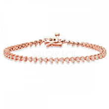 Load image into Gallery viewer, VALENTINA DIAMOND THREE PRONG TENNIS BRACELET
