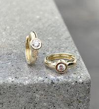 Load image into Gallery viewer, ARLOW DIAMOND HOOP EARRINGS
