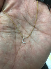 Load image into Gallery viewer, AMOUR DIAMOND LETTER NECKLACE
