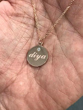 Load image into Gallery viewer, JESSA ENGRAVABLE ROUND DISC NECKLACE
