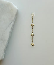 Load image into Gallery viewer, CIARA TRIPLE DIAMOND BEZEL EAR JACKET
